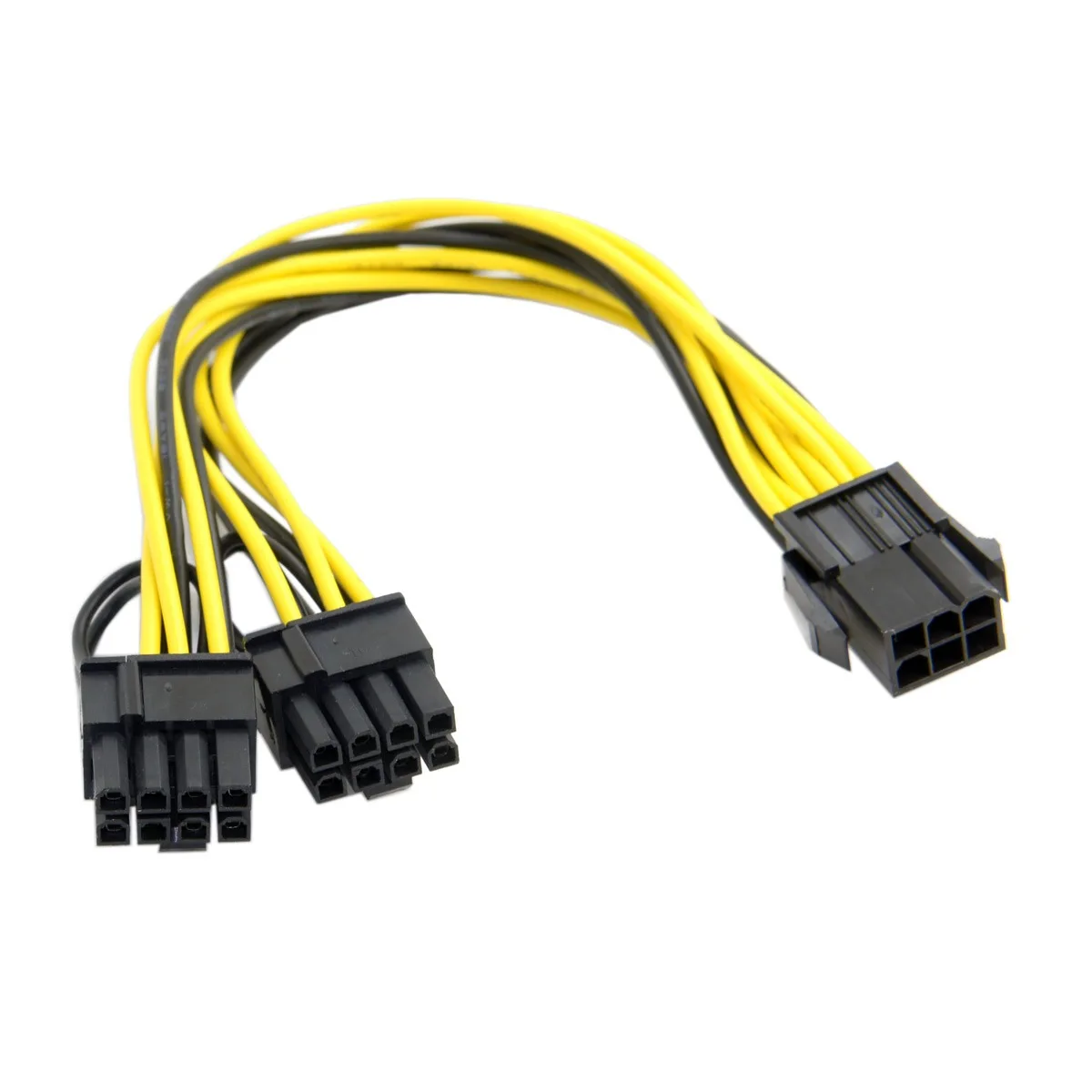 

Zihan PCI-E PCI Express ATX 6Pin Male to Dual 8Pin & 6Pin Female Video Card Extension Splitter Power Cable