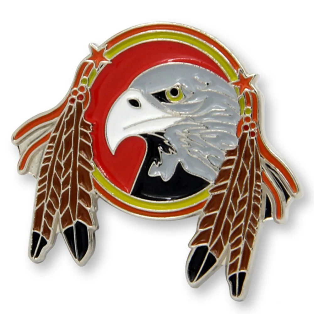 New style custom eagle logo military badge lapel pin