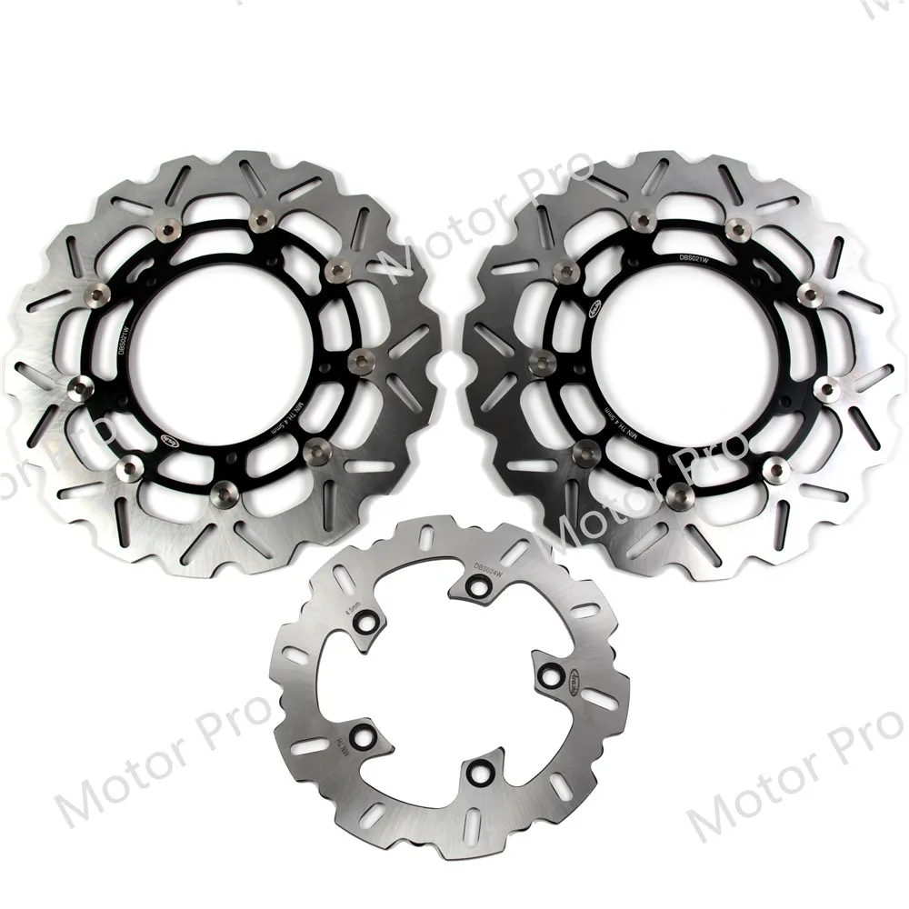 YZF R1 R6 2005 - 2015 For Yamaha YZF-R6 Front Rear Brake Disc Disk Rotor Kits 2007 2008 2009 2010 2011 2012 2013 2014 YZF-R1