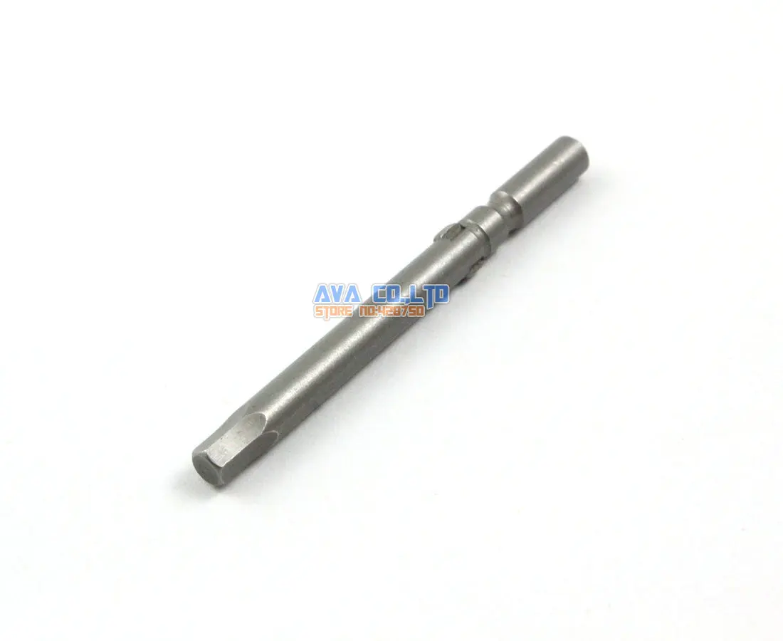 10 Pieces 4.0mm Magnetic Hexagon Screwdriver Bit S2 Steel 5mm Round Shank 60mm Long