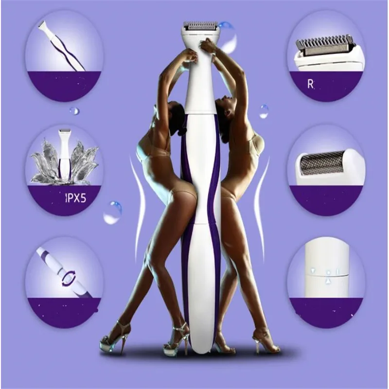 Portable Electric Lady Bikini Line Trimmer Body Hair Removal Leg Clipper Women Shaver Razor Woman Underarm Haircut Epilator Cut