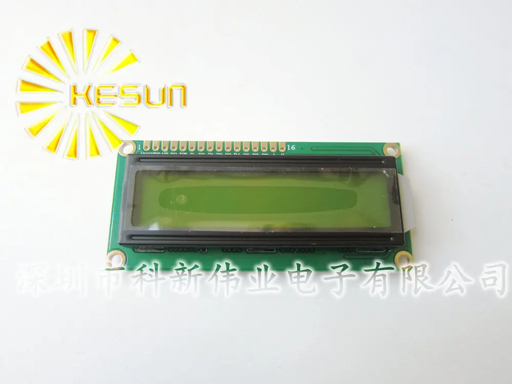 

FREE SHIPPING 5PCS/LOT LCD1602 LCD 1602 Yellow and green screen with backlight LCD display LCD-1602-5V Light Beads