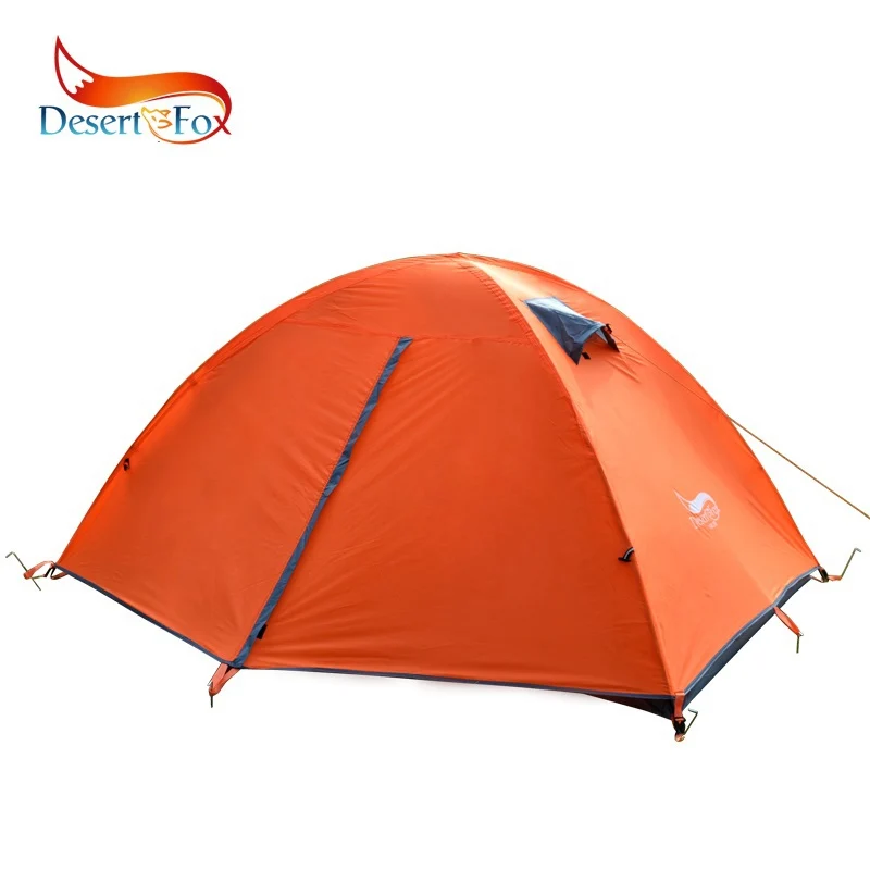 Desert&Fox Backpacking Tent 2 Person Double Layer Camping Tents 4 Seasons Waterproof Breathable Lightweight Portable Travel Tent