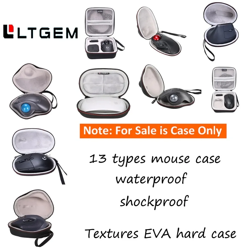 

LTGEM Hard EVA Protective Case Carrying Cover Bag for Apple Magic Mouse For Logitech MX Vertical G602 M720 G305 G903 G900 Mouse