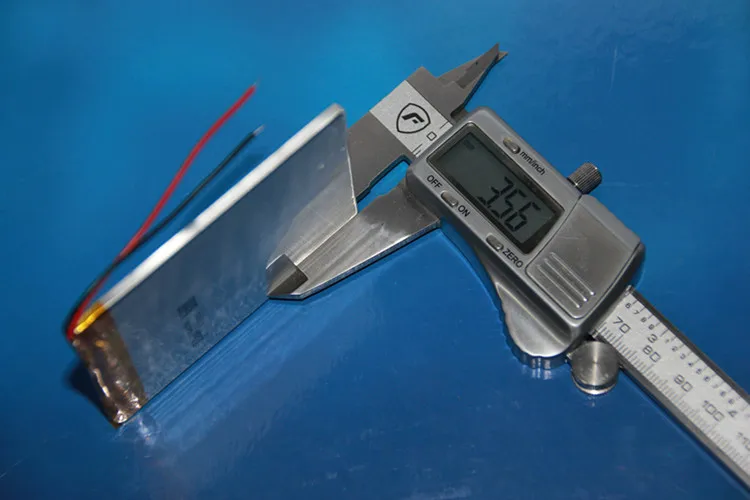 A MP3 MP4 MP5 e-book reader recorder universal rechargeable 3.7V 356578 356580 polymer lithium battery Rechargeable Li-ion Cell