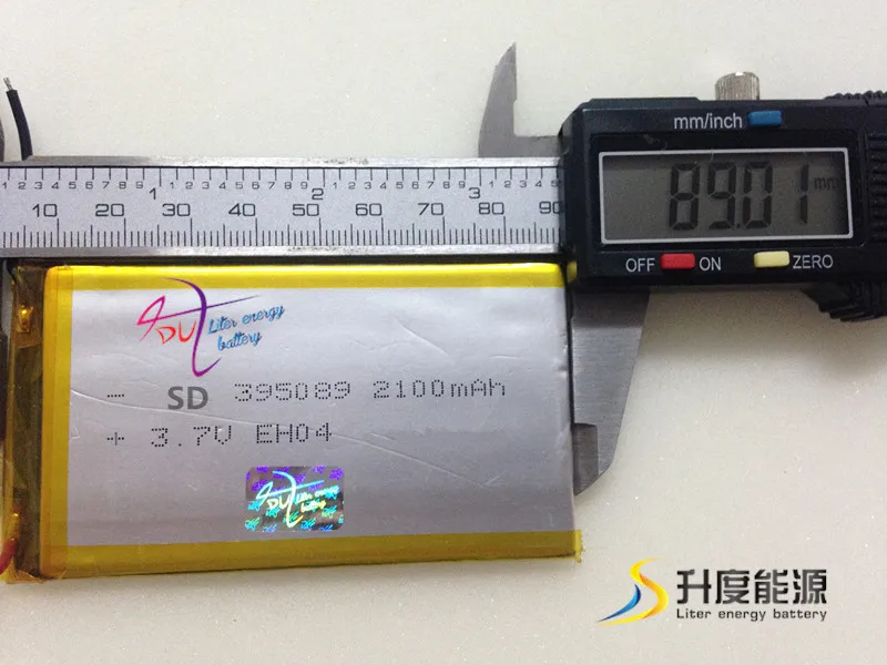 خلية بطارية قابلة لإعادة الشحن 405090 ، قرص ليثيوم أيون ، بطارية بوليمر 3.7 فولت لإضاءة الشوارع/الكمبيوتر المحمول/المنتج الرقمي ، SD395089