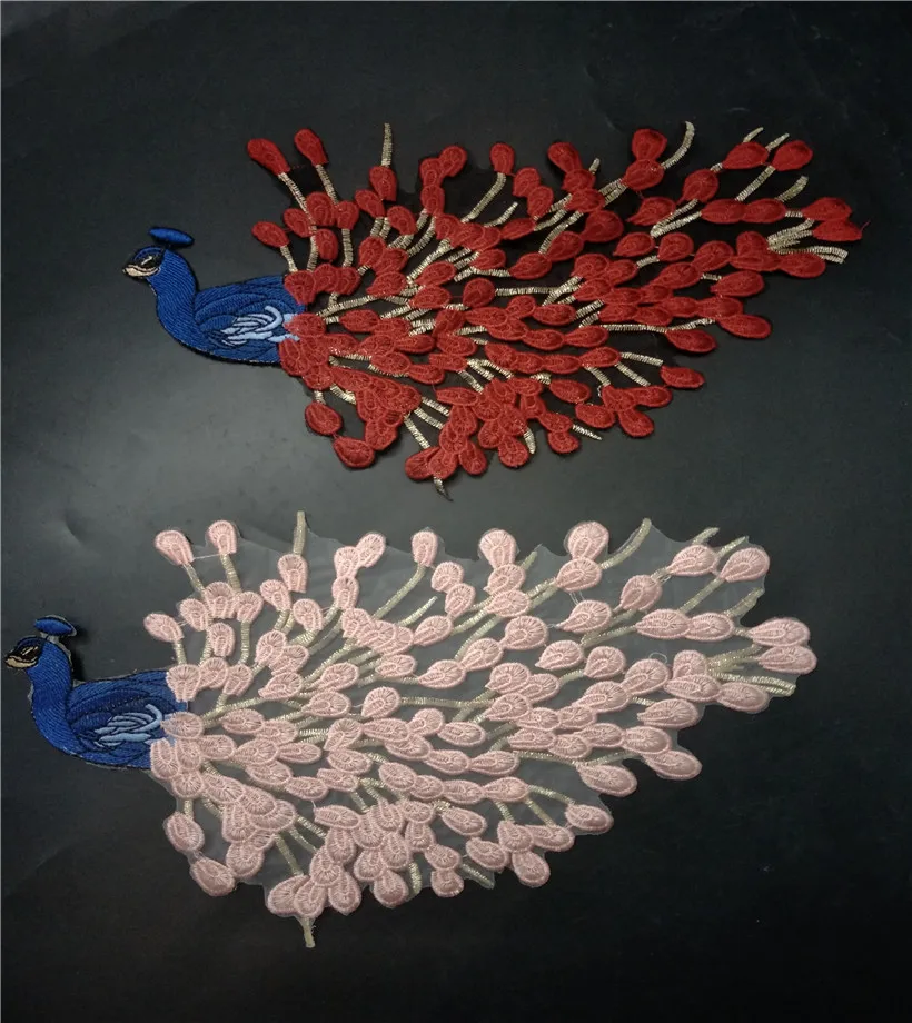 Сетка peacook, вышитая аппликация, нашивки для одежды, наклейки для одежды, нашивки для одежды