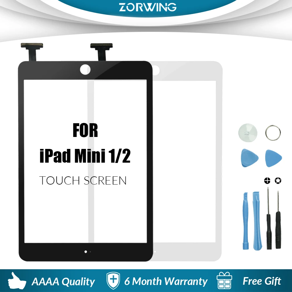 AAA Quality Touch Screen For ipad mini 1 2 Touch Glass Screen Digitizer For iPad mini1 mini2 A1432 A1454 A1455 A1489