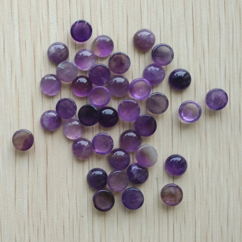 Wholesale 50pcs/lot 8mm fashion good quality Natural stone round cab cabochon beads for jewelry Accessories free shipping