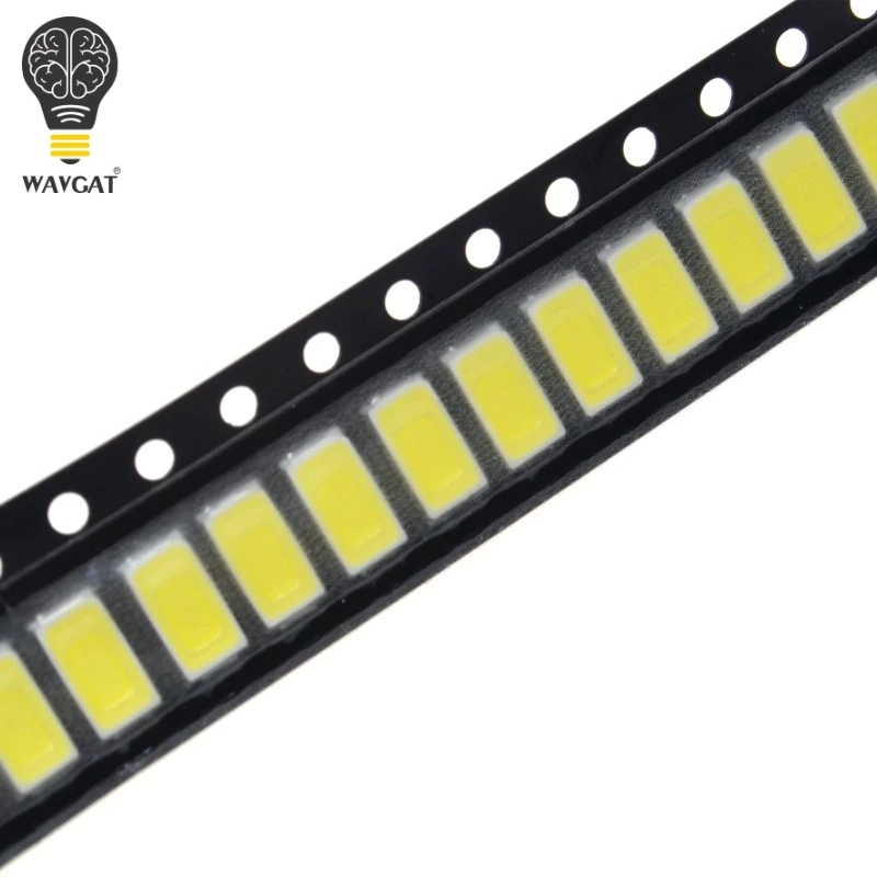 100szt 5630/5730-CW/WW 0.5W-150Ma 50-55lm 6500K Białe światło SMD 5730 5630 LED 5730 diody (3.2~3.4V)