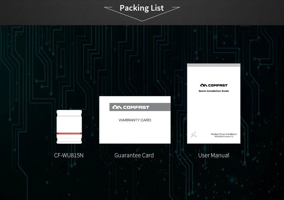 Comfast Free Driver 150 Мбит/с Мини-беспроводной USB-адаптер Сетевая карта 2,4G Настольный Wi-Fi-приемник для Windows Plug & Play CF-WU815N