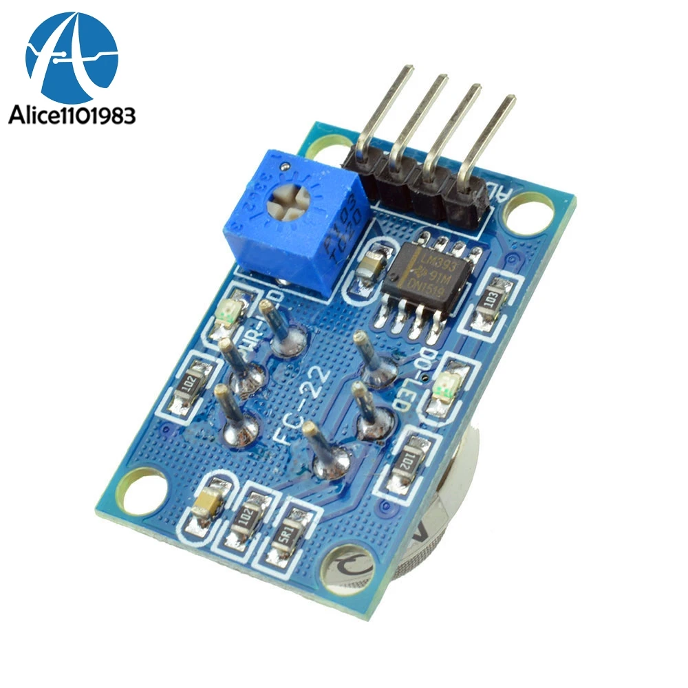 Methane Gas Sensor Shield Module Board MQ-5 MQ5 for Arduino Methane Detector LM393 ZYMQ-5 DC 5V TTL Level Output Signal Low