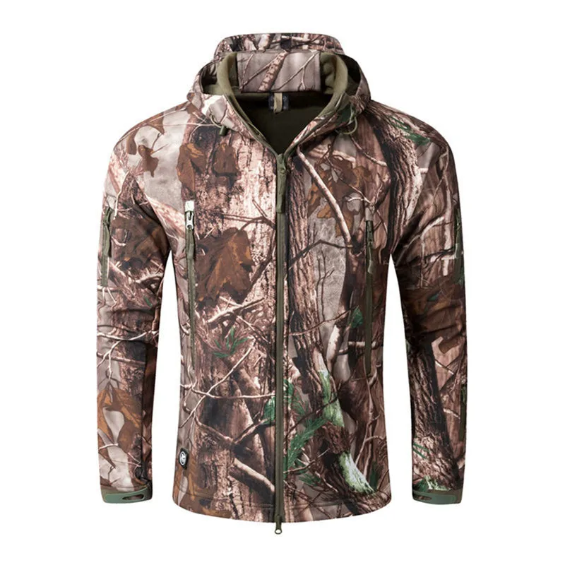 Shark Skin Soft Shell V4 Outdoors Military Tactical Jacket Men Waterproof Windproof Coat Hunt Camouflage Clothing