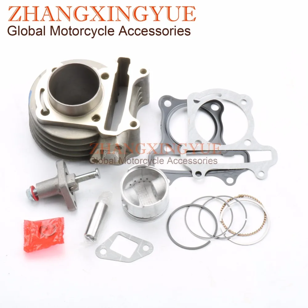 47mm Big Bore Cylinder Kit & Tensioner for kymco agility 50 GY6 50cc Upgrade to 80cc 139QMB 139QMA 4T