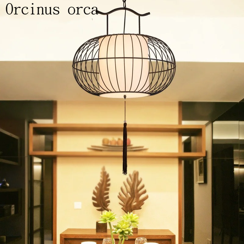 

The new Chinese style birdcage lamp creative personality Chinese style restaurant