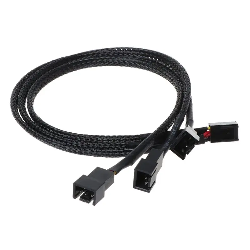 Câble d'extension Y de 12 V, 1 à 3 voies, pour refroidissement du PC, multiplicateur de port diviseur ordinateur, accessoire de fil 22AWG, 3Pin Fan PWM, 30 cm,