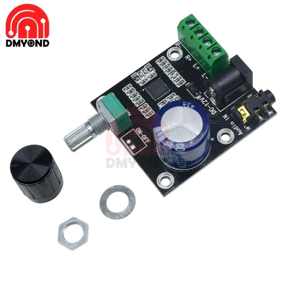 PAM8610 Dual Channel DC 12V Mini High Definition Power Amplifier Board Digital 2 X 15W Class D High Power Audio Amplifier Board