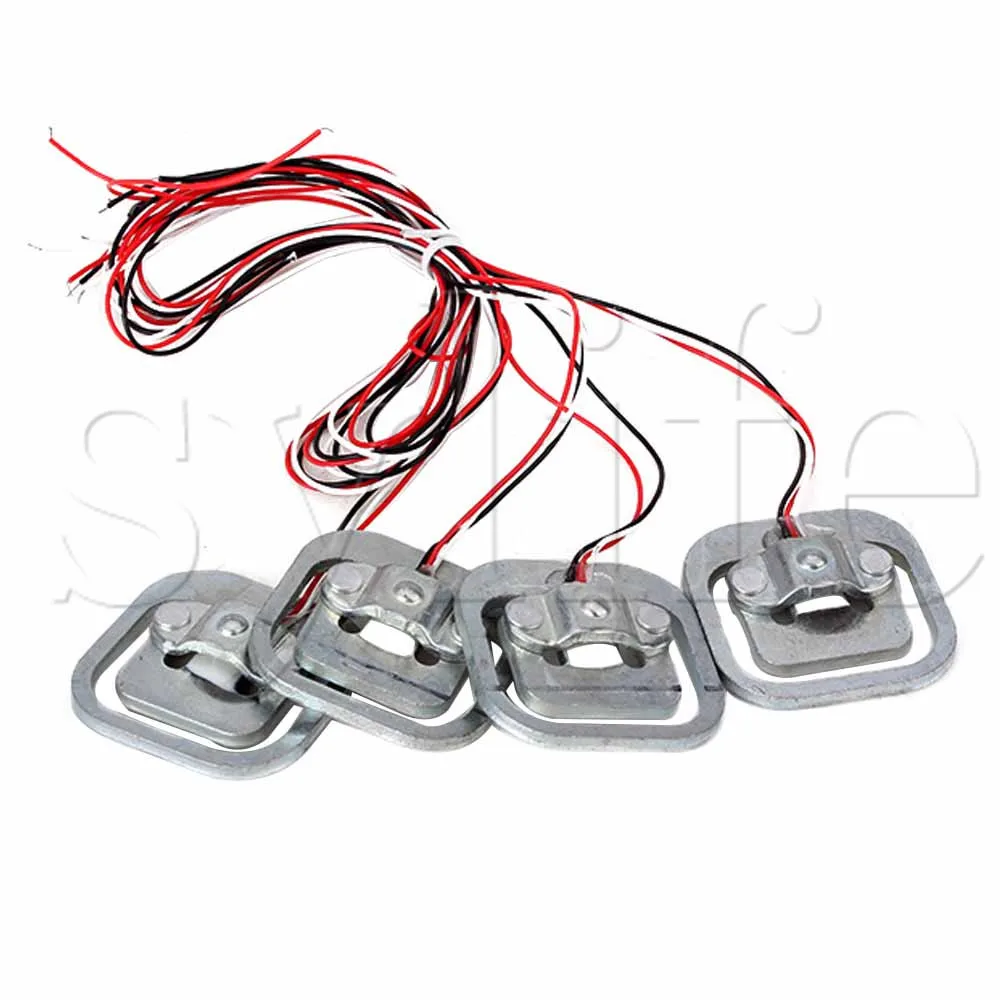 

Silver YZC-161B 50kg Aluminium Alloy Human Body Scale Weighing Sensor Pack of 4