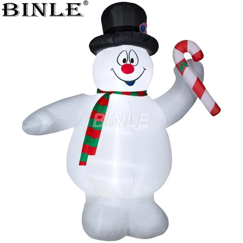 

Customized Awesome LED illuminated Inflatable frosty Snowman for Christmas decoration