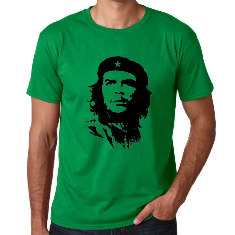 BLWHSA Che Guevara Hero Men T Shirt High Quality Printed 100% Cotton Short Sleeve T-Shirts Hipster Pattern Tee Cool Men Clothing