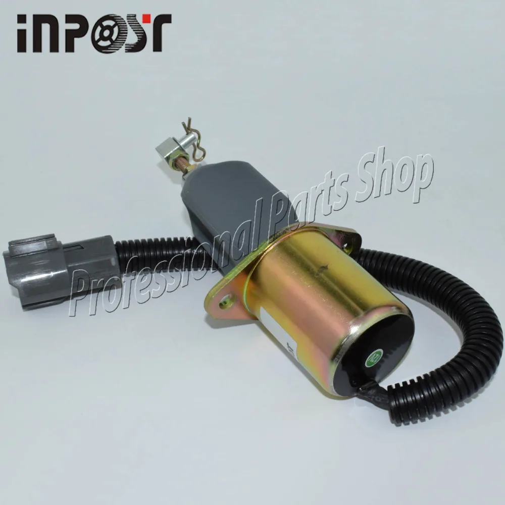 12V 1751ES-12A3UC12B1S SA-4673-S Fuel Stop Solenoid For Hyundai Excavator R60-5 R210-5 R335-7 Yanmar Engine