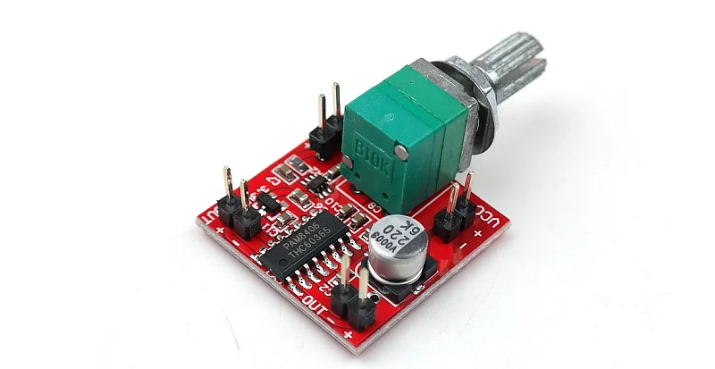 MAX9812L + PAM8403 ( or PAM8406 ) Electret microphone amplifier board With volume adjustment