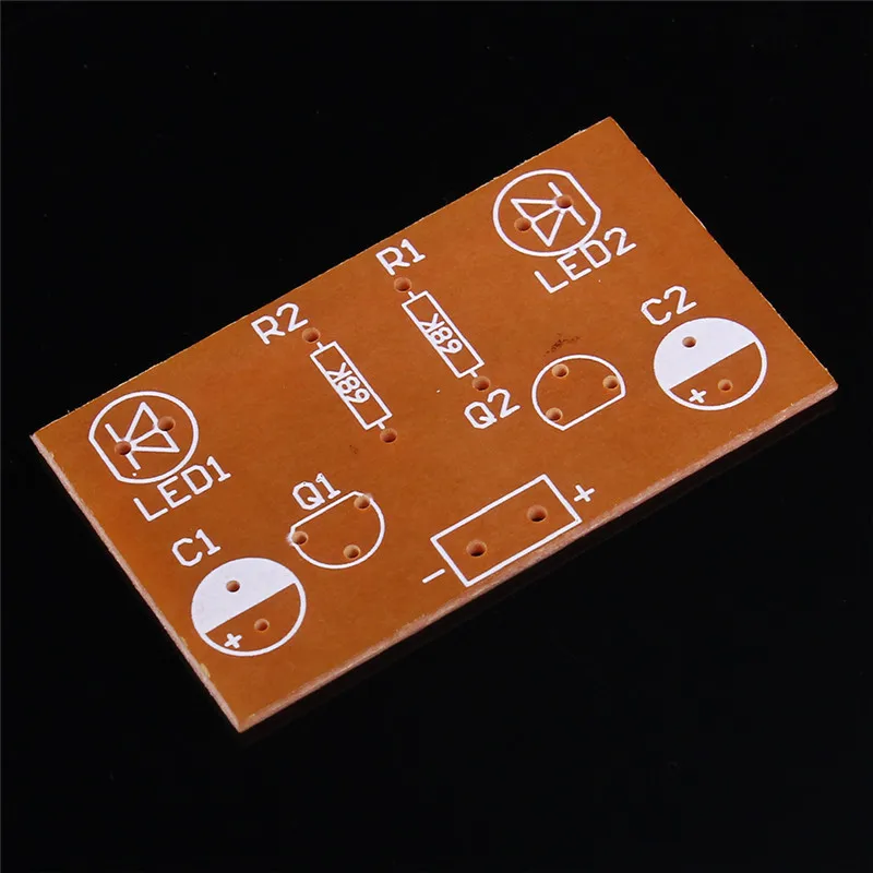 DIY LED Electronic Kit LED Flashing Circuit Component Soldering Project Practice Suite Flash Devreler Multivibrator IC Parts