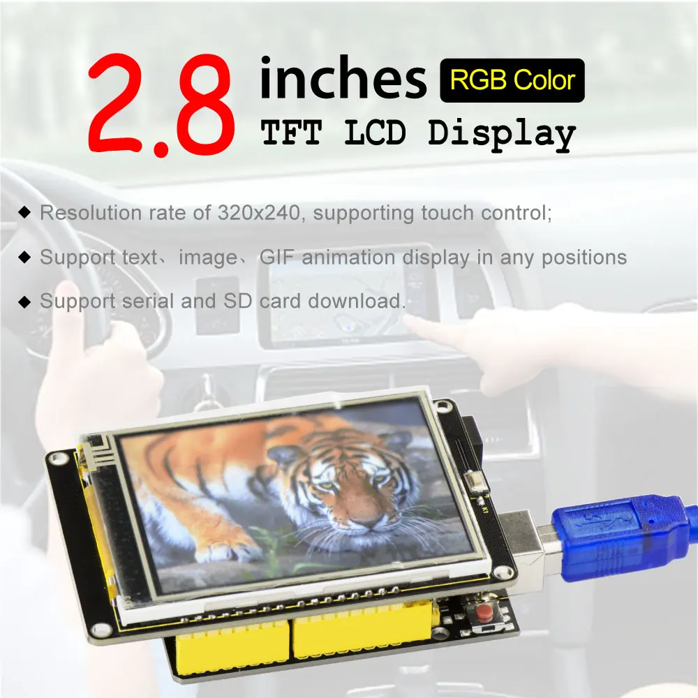 Keyestudio 2.8 Inch 240*320 TFT LCD Display Shield for Arduino UNOR3