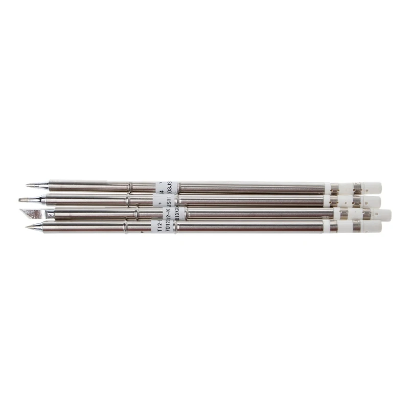 

BENGU 4 Pcs T12 Series Solder Iron Tips For Hakko Soldering Rework Station FX-951 FX-952