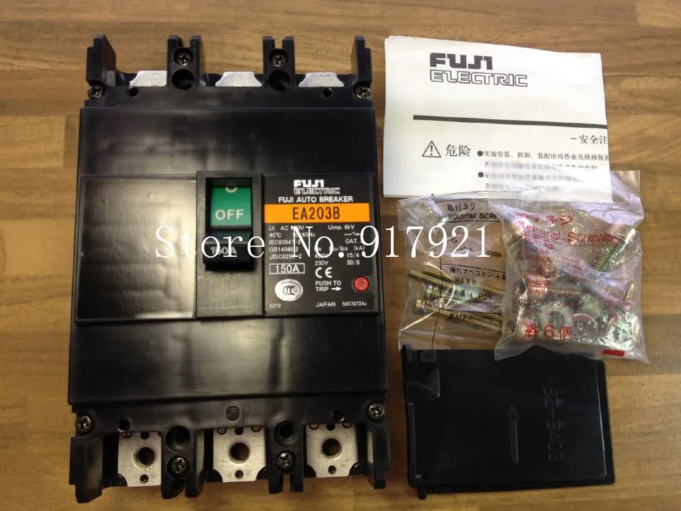 [ZOB] Original Japan Fuji FUJI EA203B circuit breaker 3P150A imported three-phase air switch