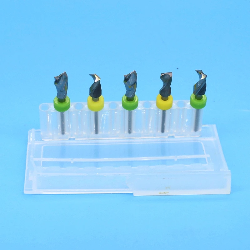 6.1mm 6.2mm 6.3mm 6.4mm 6.5mm 8.0mm 6.35mm 5 pz/set Carburo Dremel PCB Trapano punte Stampa Circuit Board Mini CNC Drilling Bit Set