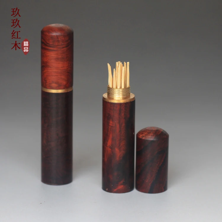 High-grade mahogany rosewood toothpick toothpick box creative fashion mini portable Daily Specials