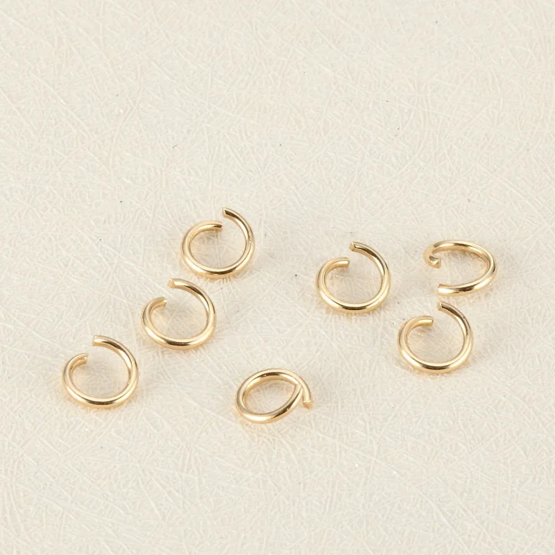 1000pcs/lot 1*6mm gold Silver Color stainless steel Jump Rings Findings split ring 6mm diameter Necklace handmade DIY material