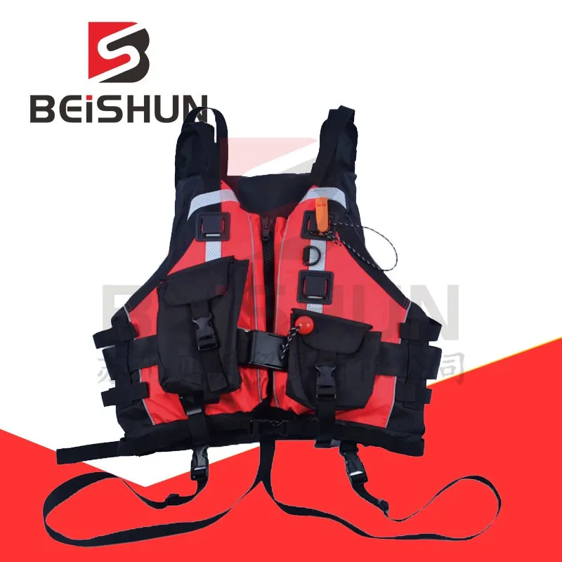 Customized Water Sports Rescue Life Jacket 150N Water Rescue Big Buoyancy Lifesaving Optional Oxtail Rope