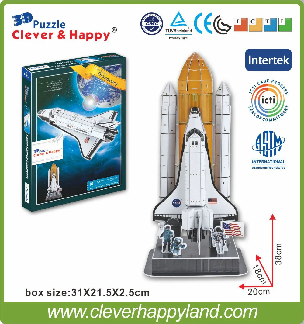 Discovery Space Shuttle 3D Mold jigsaw puzzle manufacturer