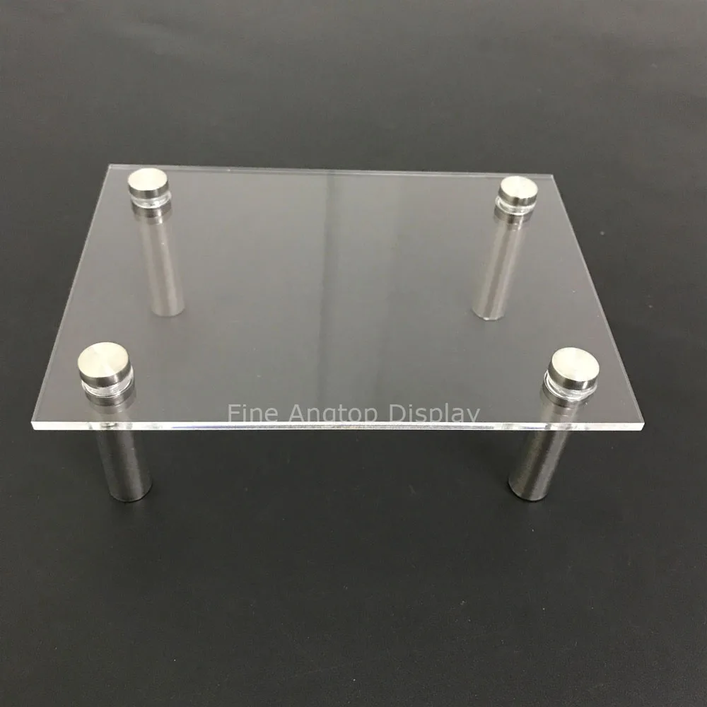 Clear Acrylic Rectangle Pedestal Riser