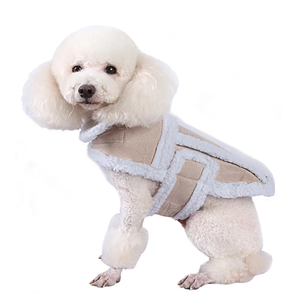 New pet clothing autumn and winter creative imitation deer skin lamb cashmere golden retriever dog clothes