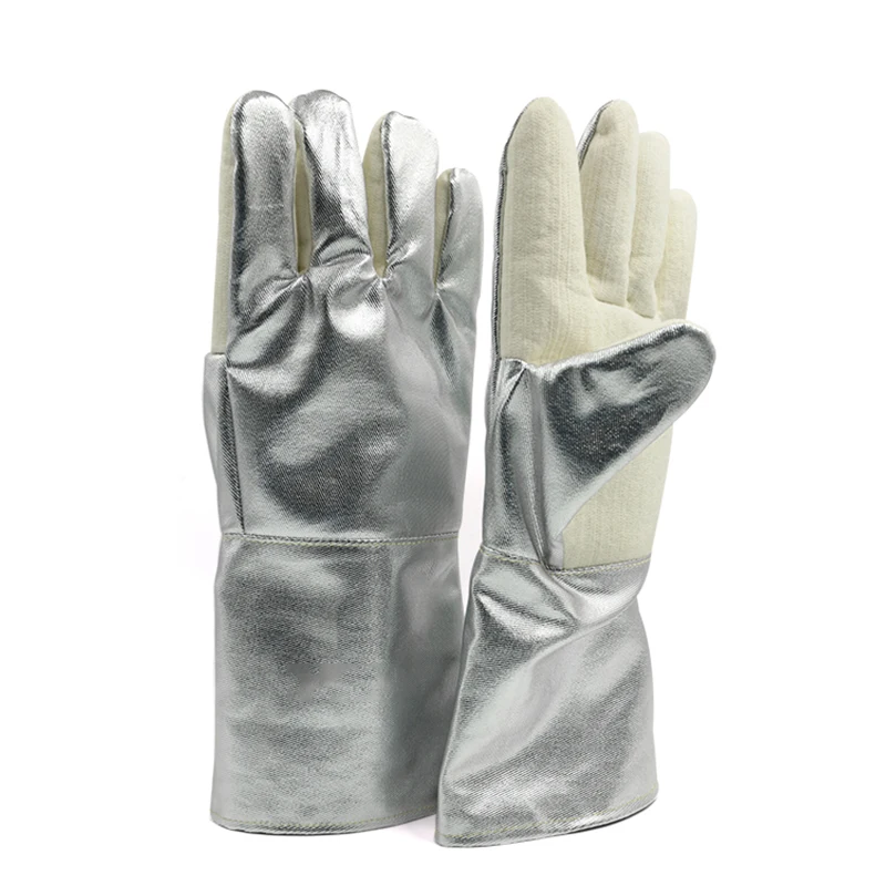 

400-1000 Degree Aluminized Insulation Heat Resistant Working Gloves Thicken Flame Retardant Fireproof Protection Welding Gloves