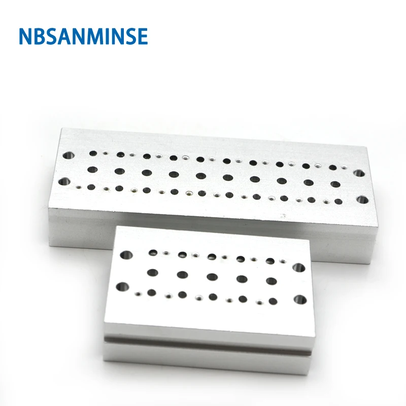 NBSANMINSE Manifold for SMC Type SY3000 Series Solenoid Valve Pneumatic Valve Control Valve Board G 1/8