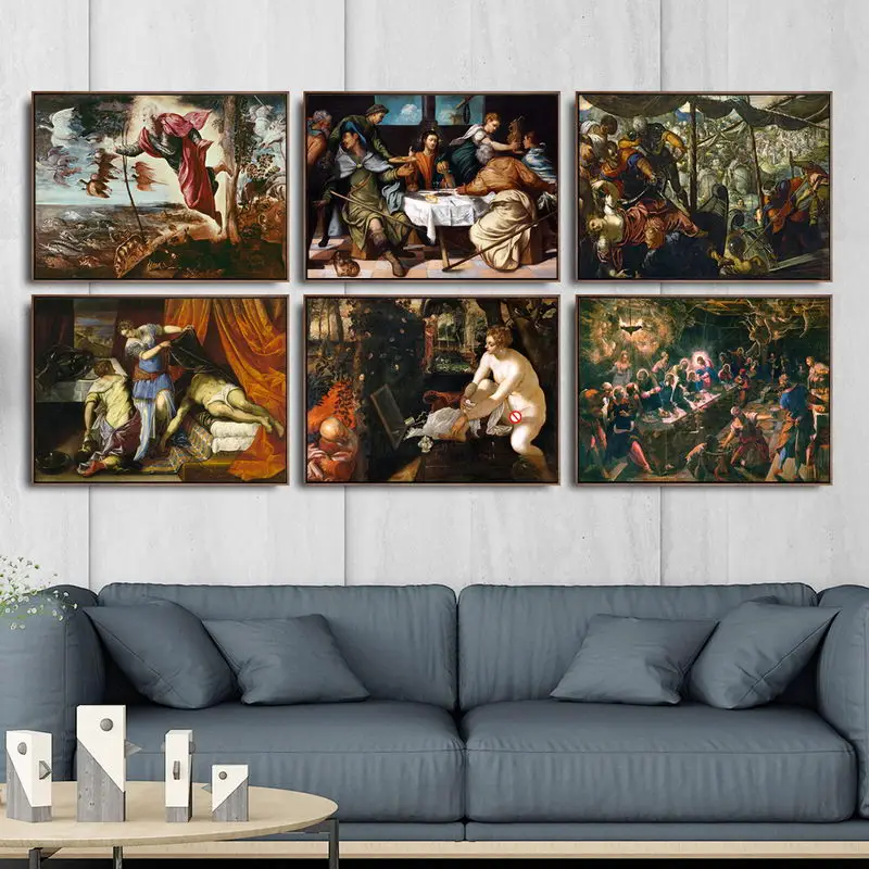 Home Decoration Art Wall Pictures Fro Living Room Poster Print Canvas Paintings Italy Jacopo Robusti Tintoretto Architect