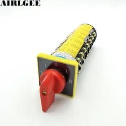AC 380 V 10A 24 Vida Terminalleri 5 Pozisyonlar Döner geçiş anahtarı Makine aracı Için