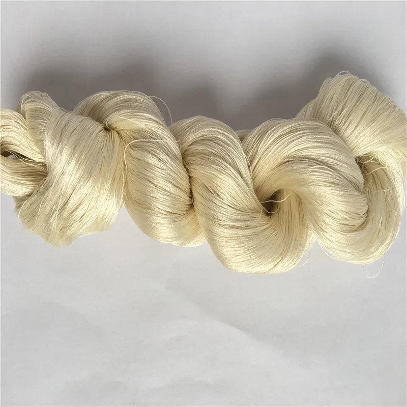 Undyed  Silk 120nm/2 100% Mulberry Silk Yarn   Natural white Raw Silk Yarn  100g