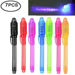 Penna a luce UV magica creativa penna a inchiostro invisibile Glow in the dark con regali a luce UV incorporati e marcatura di sicurezza