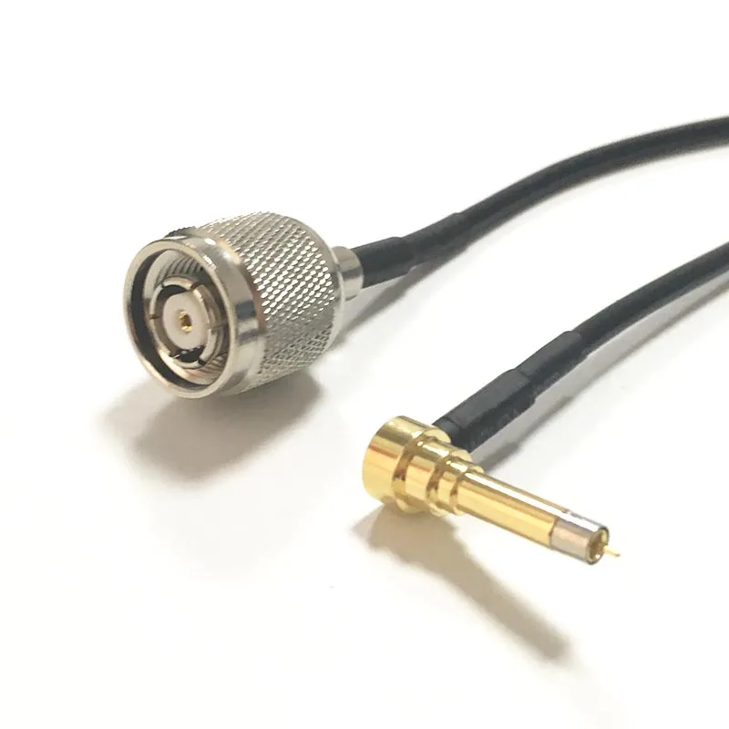 Nuevo Cable de módem inalámbrico RP-TNC enchufe macho a conector de ángulo recto MS156 Cable RG174 20 CM 8 "Cola de cerdo rápida nave