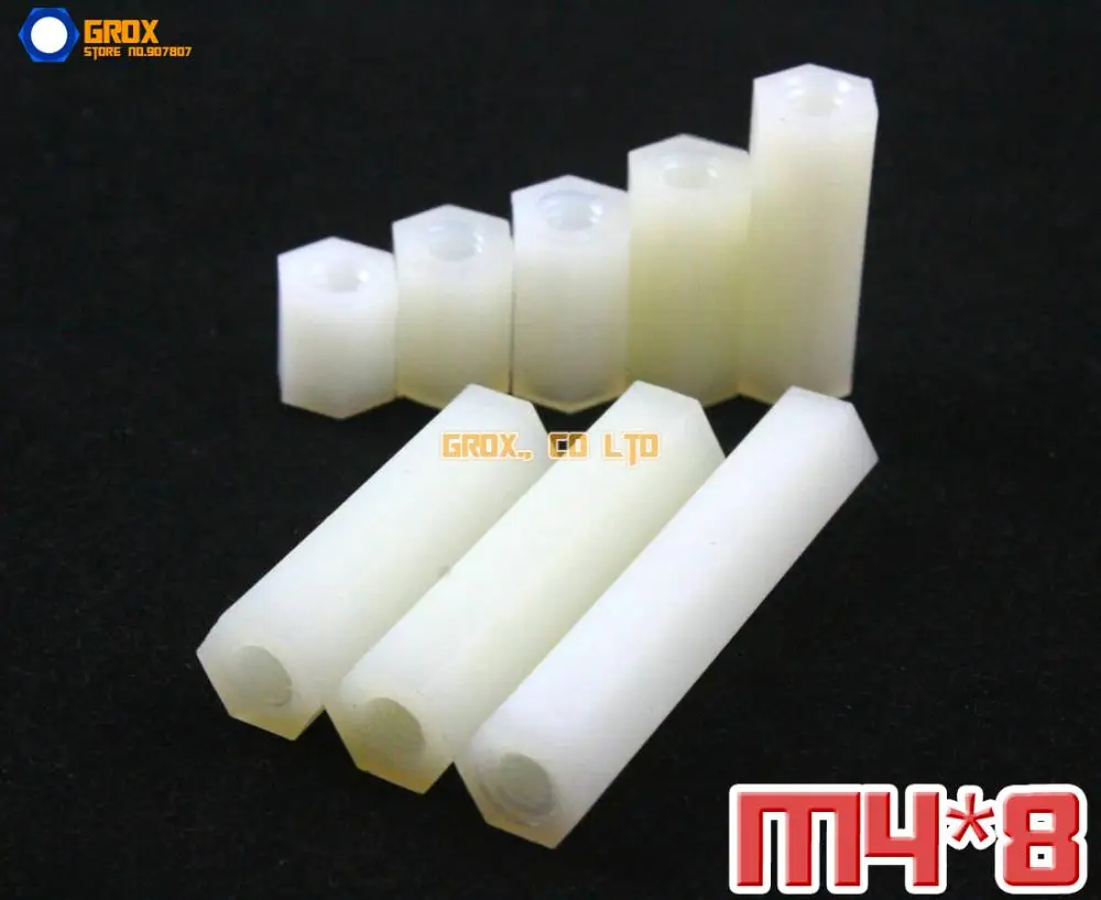 

150 Pieces Nylon M4 x 8mm Female PCB Motherboard Standoff Spacer