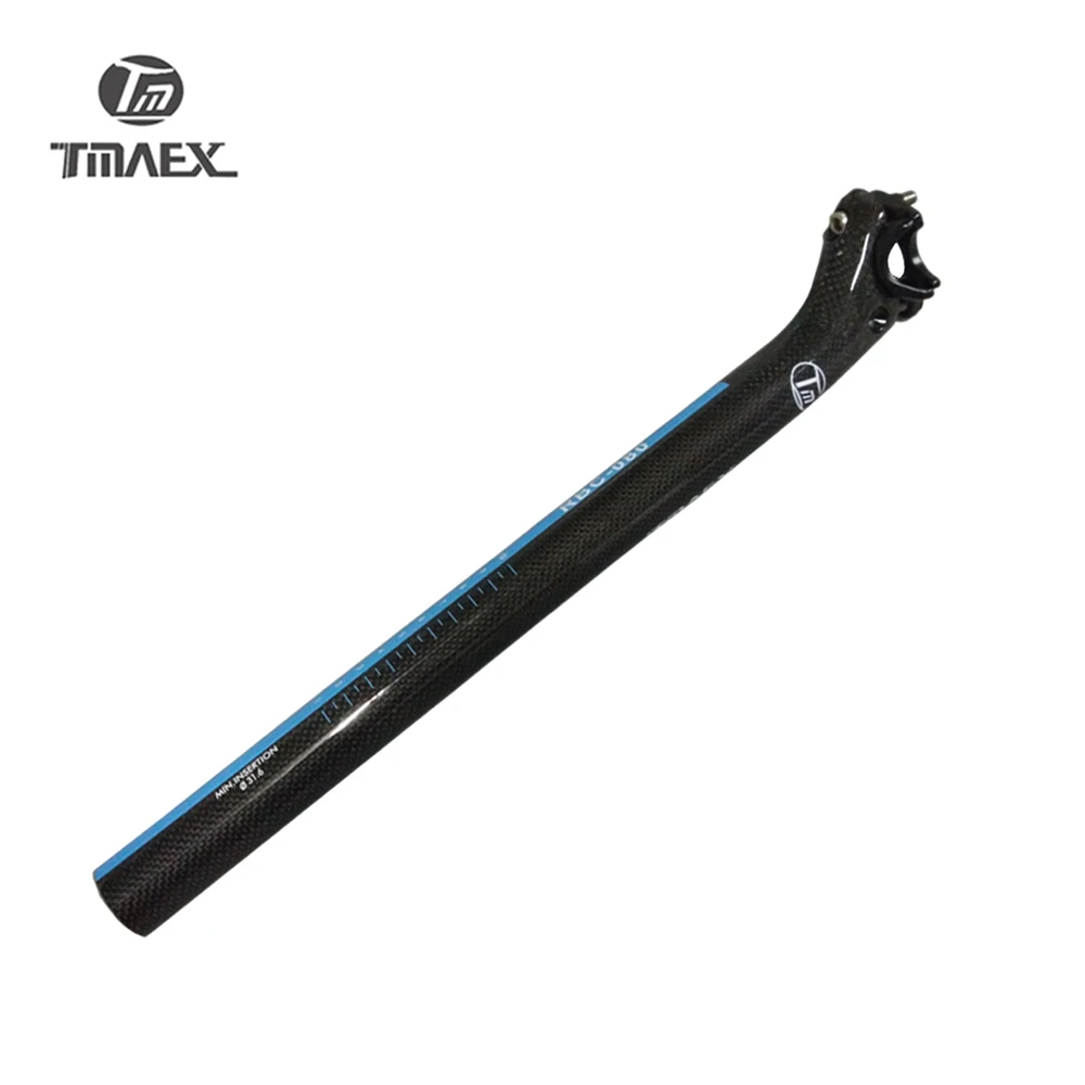 TMAEX-080-Carbon Bicycle Seat Post, MTB, Road Bike, Backward Drift Seat Post, 27.2mm, 30.8mm, 31.6mm * 400mm