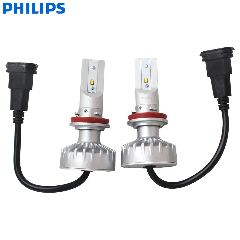 Philips Ultinon LED H8 H11 H16 12V 11366ULX2 6000K Bright LED Auto Fog Lamps Car Headlight +160% Brighter Germany (Twin Pack)