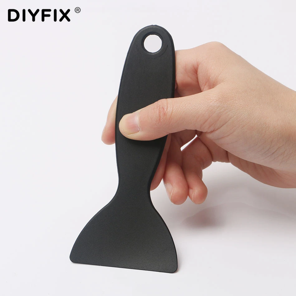 DIYFIX skrobak z tworzywa sztucznego narzędzie do iPhone'a Samsung przenośny modem Huawei ochraniacz ekranu telefonu z ekranem dotykowym Film zainstalować narzędzie do wklejania ściągaczki