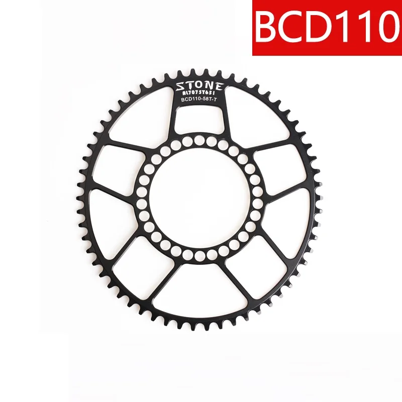 

Bicycle Oval Chainring 110BCD Narrow Wide Tooth Single Chain Ring 5 Bolts bicycle parts