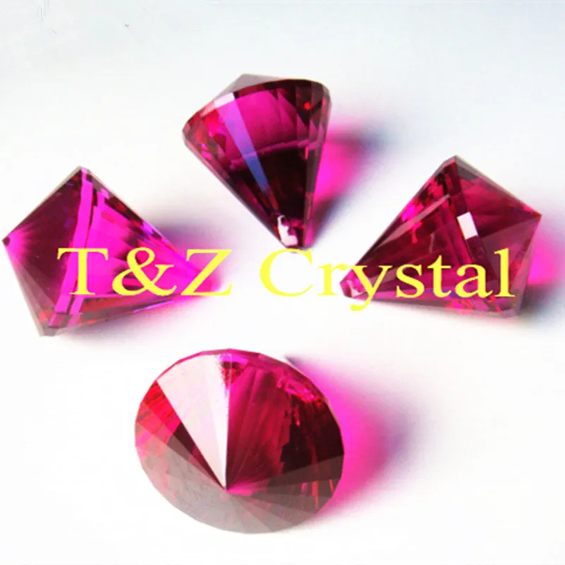 30pcs/lot, Free Shipping+100% AAA Quality Guaranteed 40mm Fuchsia colour K9 Crystal Diamond Balls, Crystal Chandelier ball,